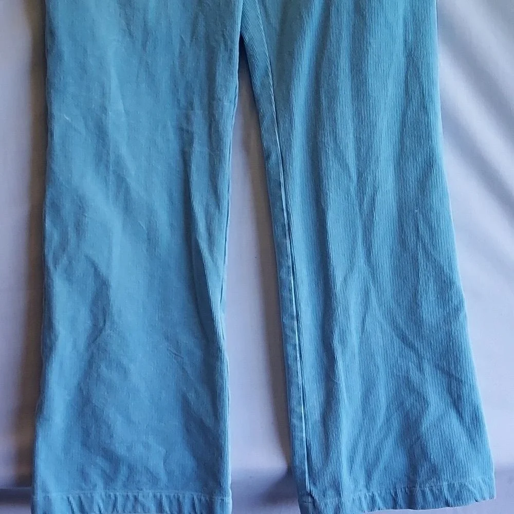 St.‎ John Sport Marie Gray Light Blue Women's Corduroy Pants Size 4